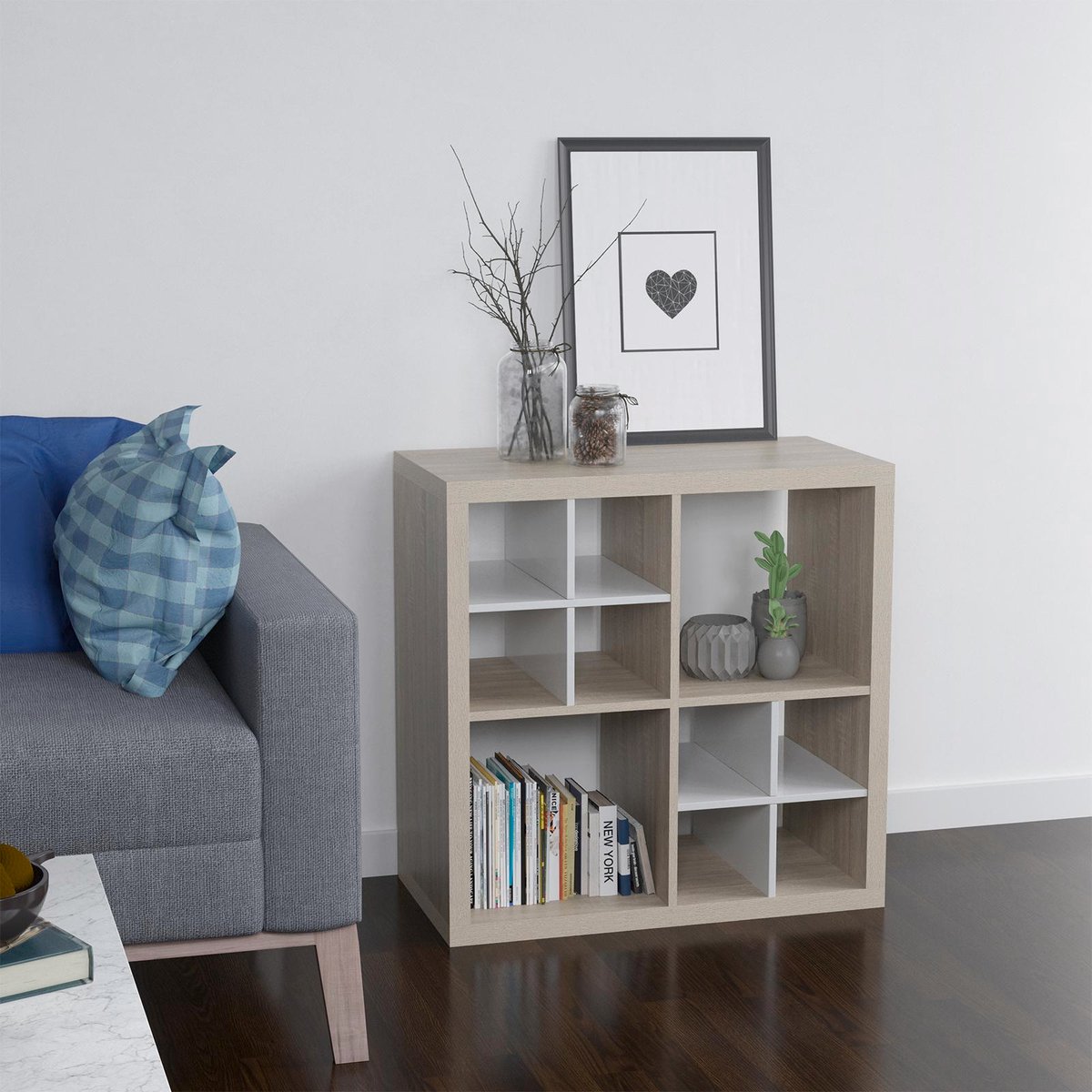 Flexi Storage Clever Cube Oak Divider Insert 335 x 385 x 335mm