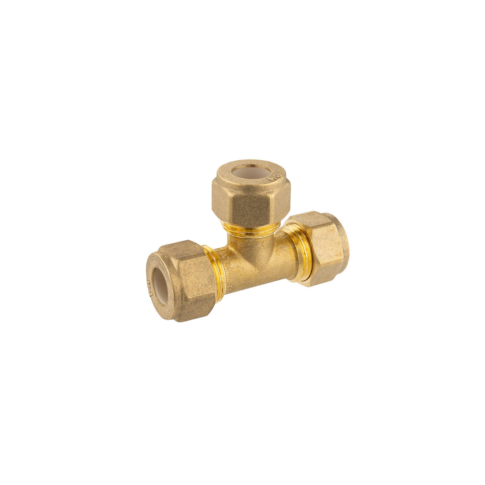 Brasshards 15C x 15C x 15C Lead Free Brass Compression Tee
