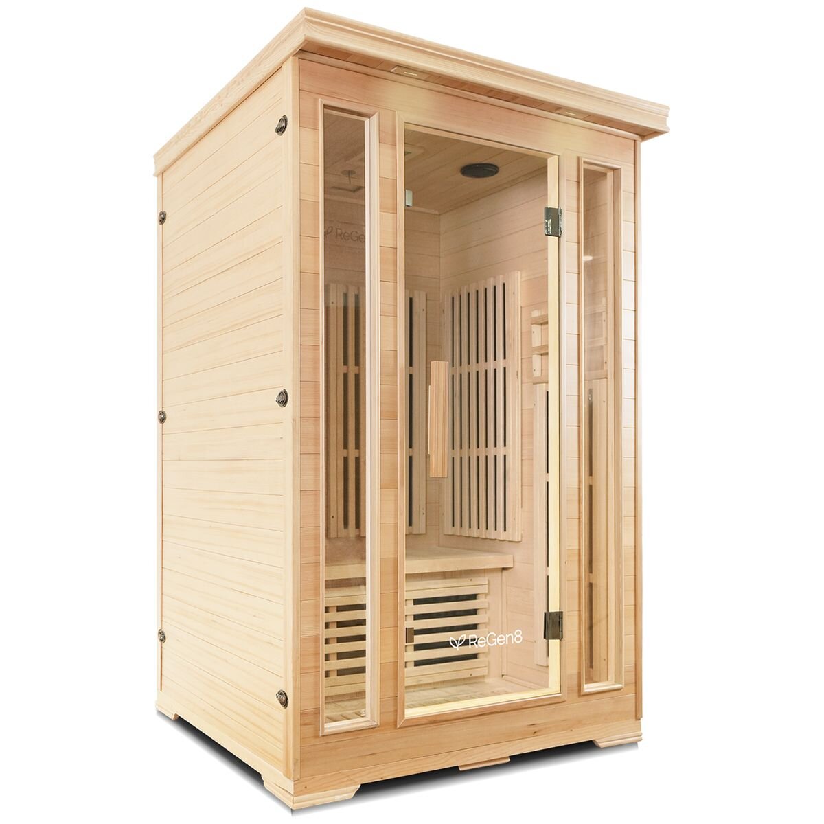 ReGen8 Duo v3 2 Person Infrared Sauna - Carbon Fibre FAR Heating - Chromotherapy Lighting - RGSN-DUO3