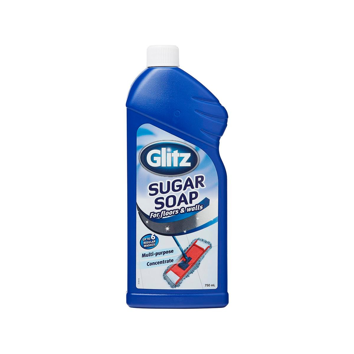 Glitz Sugar Soap for Floors 750ml Concentrate - Heavy-Duty Grease & Grime Cleaner