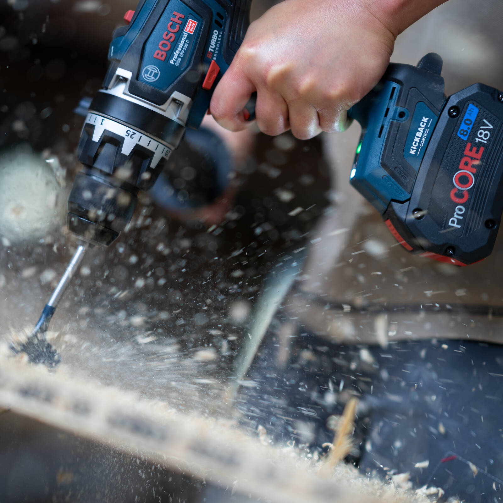 Bosch Professional 18V Brushless 150Nm Hammer Drill GSB 18V-150 C - Skin Only
