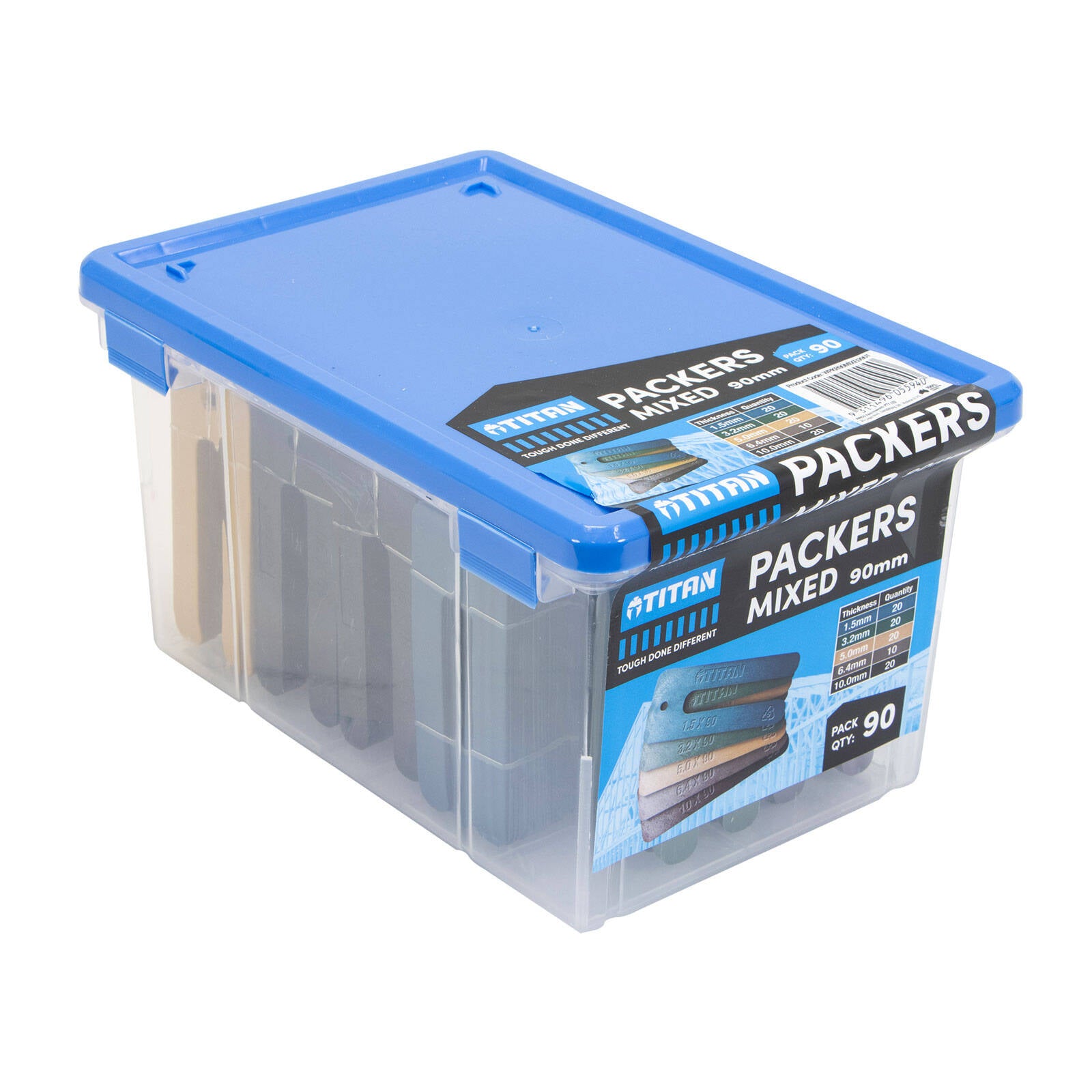 Titan 90mm Mixed Window Packers - 90 Piece