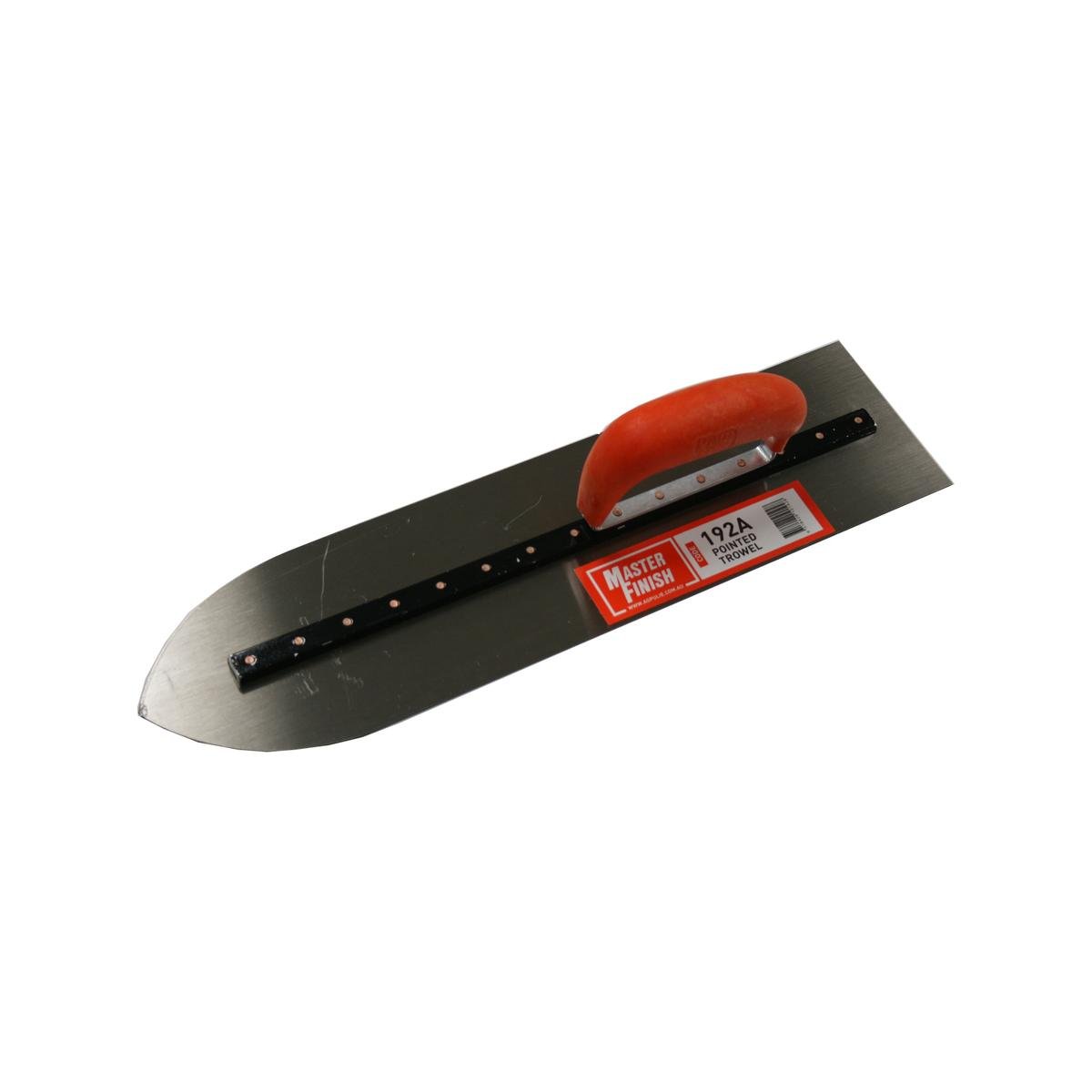 Masterfinish Pointed Trowel 115 x 450mm - Lightweight Metal Handle - SuperSaverAU - view 1