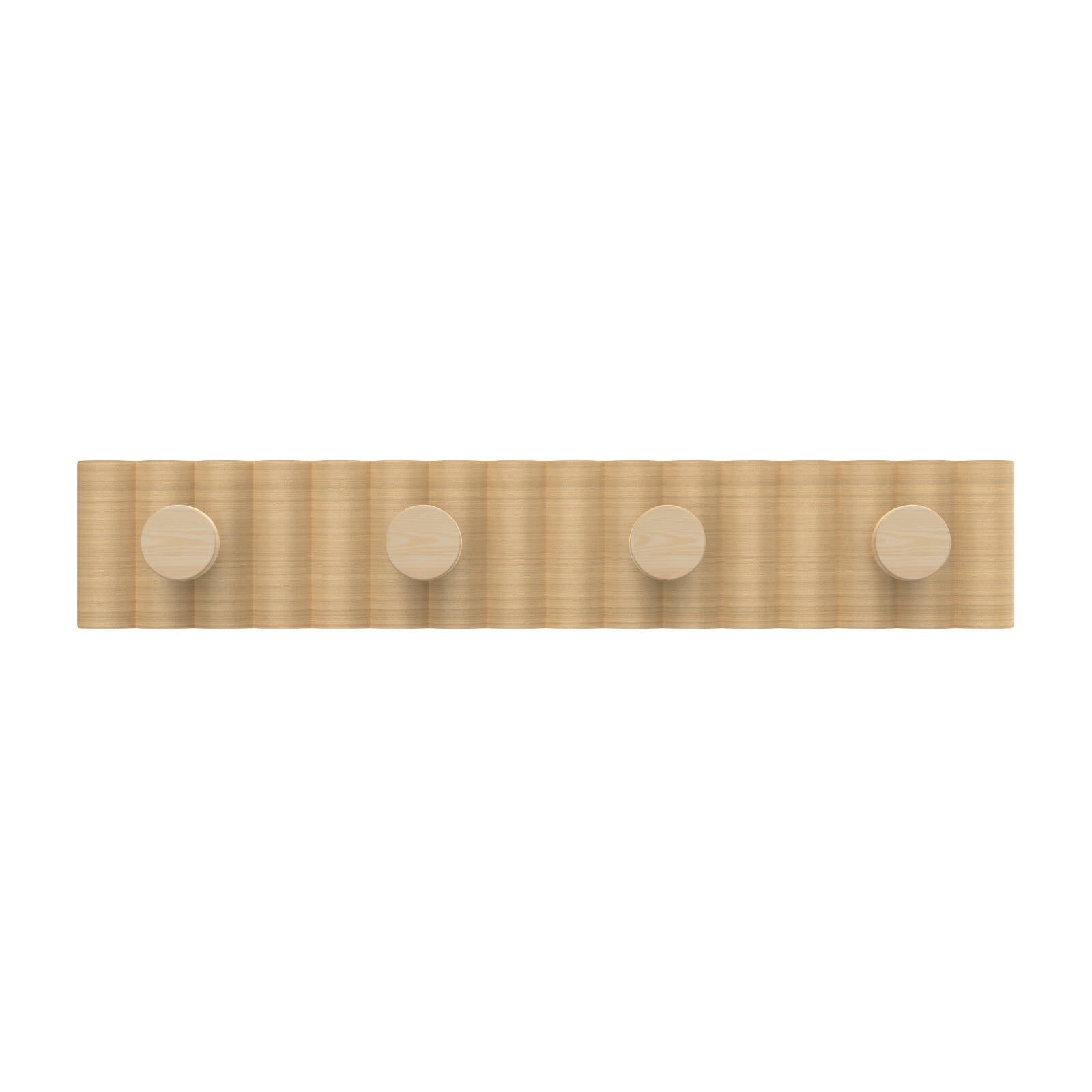 MODE 4 Timber Hooks On Fluted Timber Board Hook Rack 450mm