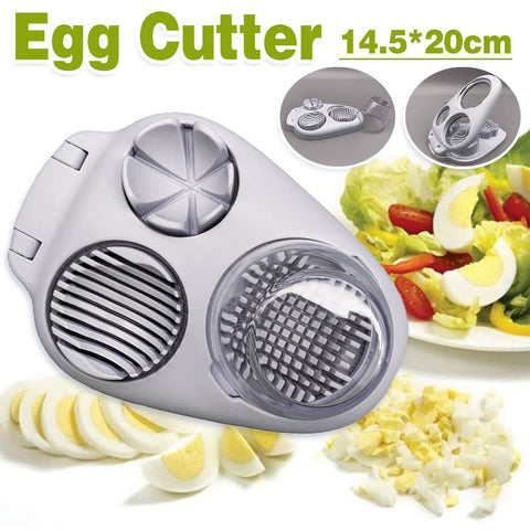 3-In-1 Egg Slicer, Stainless Steel - 20 x 14.5 cm