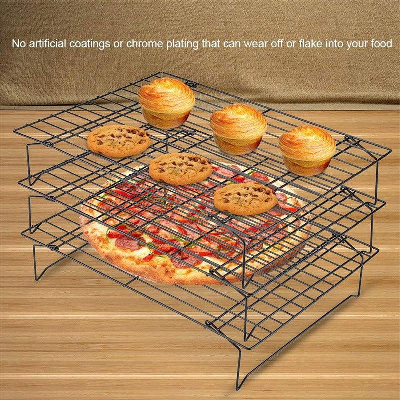 3-Tier Collapsible Cooling Rack for Cakes and Bread, 40 x 25 x 23 cm - view 4