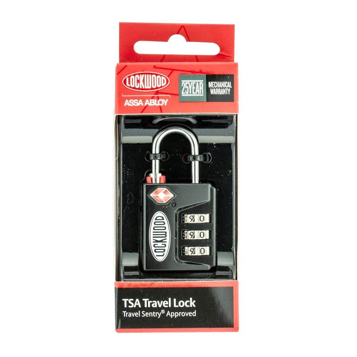 Lockwood 155 Series 3 Wheel Combination TSA Luggage Lock Solid Brass