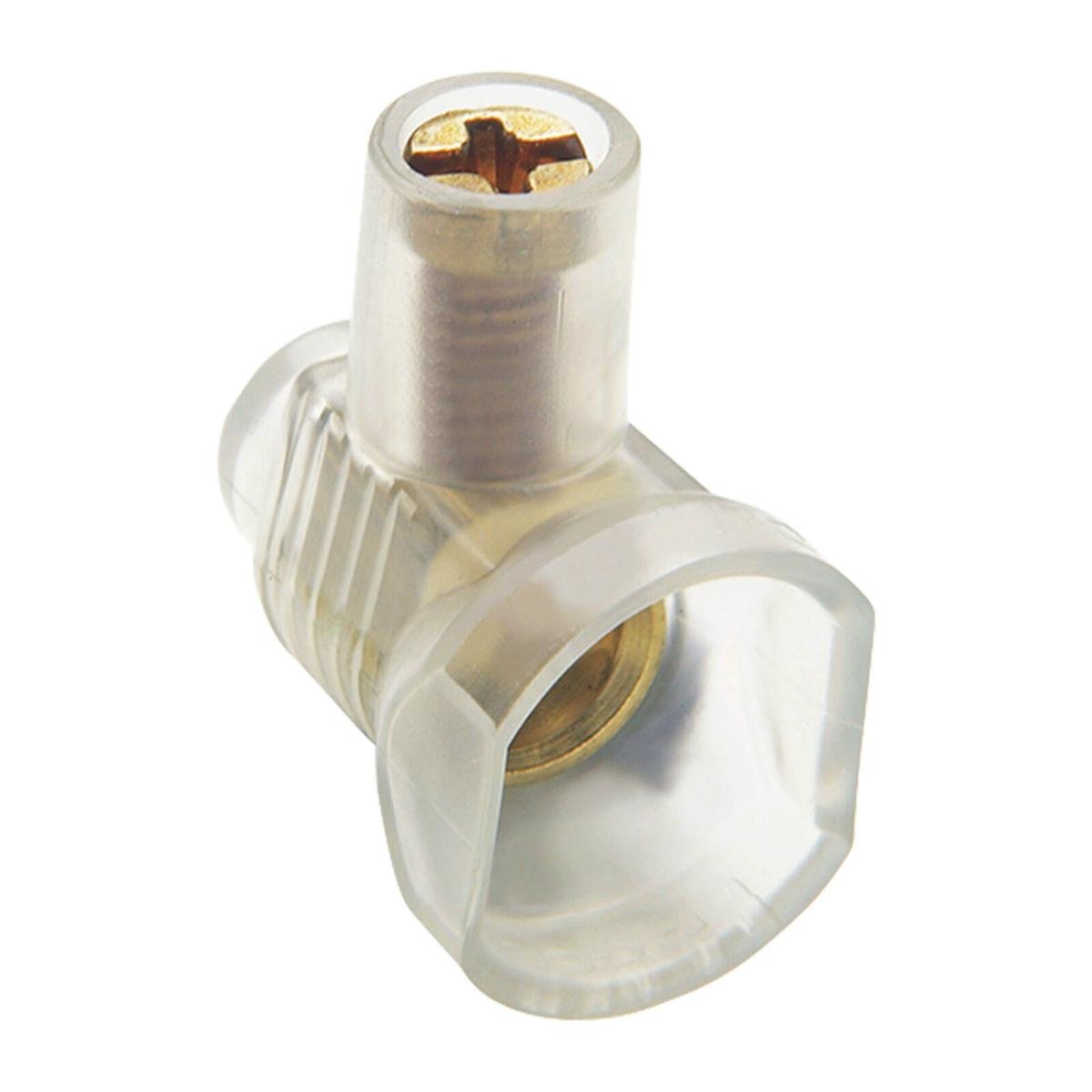 DETA Single Screw Connector, Brass & Polycarbonate, 500V 40A, 100 Pack