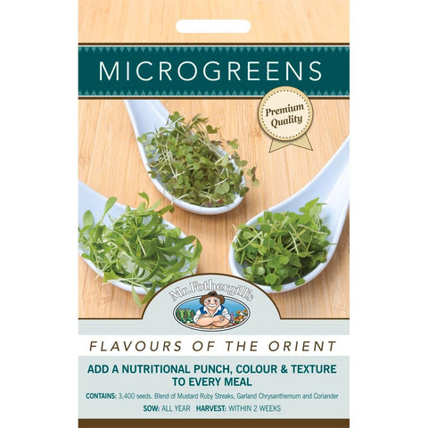 Mr Fothergill Microgreens Flavours of the Orient 75mm Seeds Healthy - SuperSaverAU - view 1