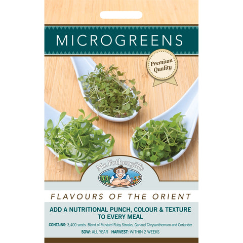 Mr Fothergill's Microgreens Flavours of the Orient Seeds Gourmet Salad Greens