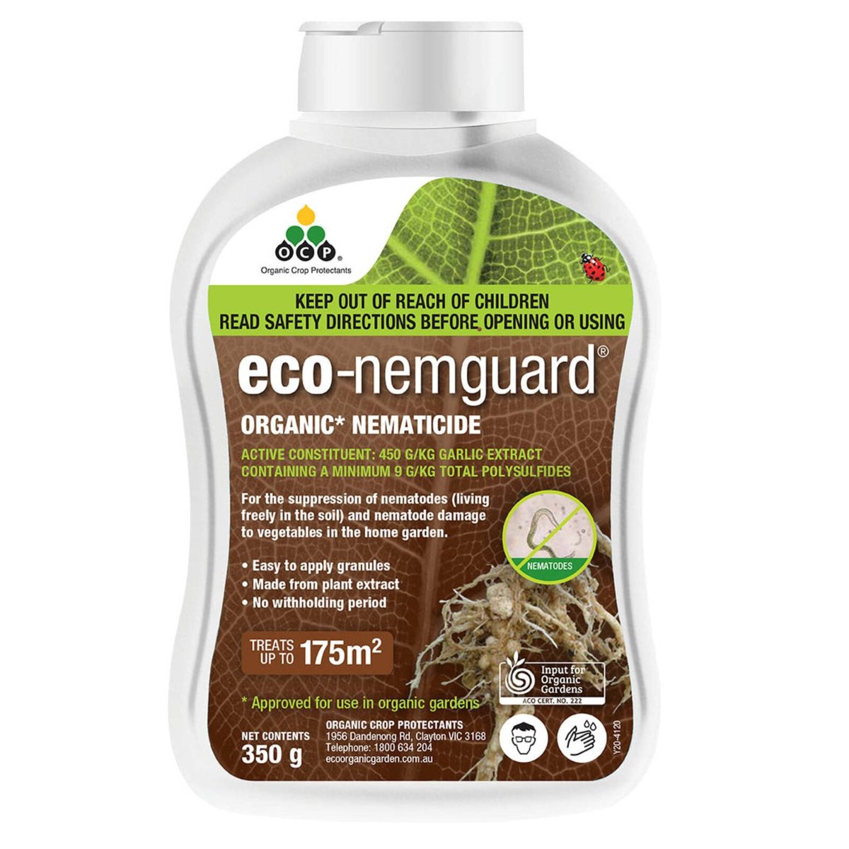 OCP Eco-Nemguard Granular Organic Nematicide 350g - Pet & Veggie Friendly