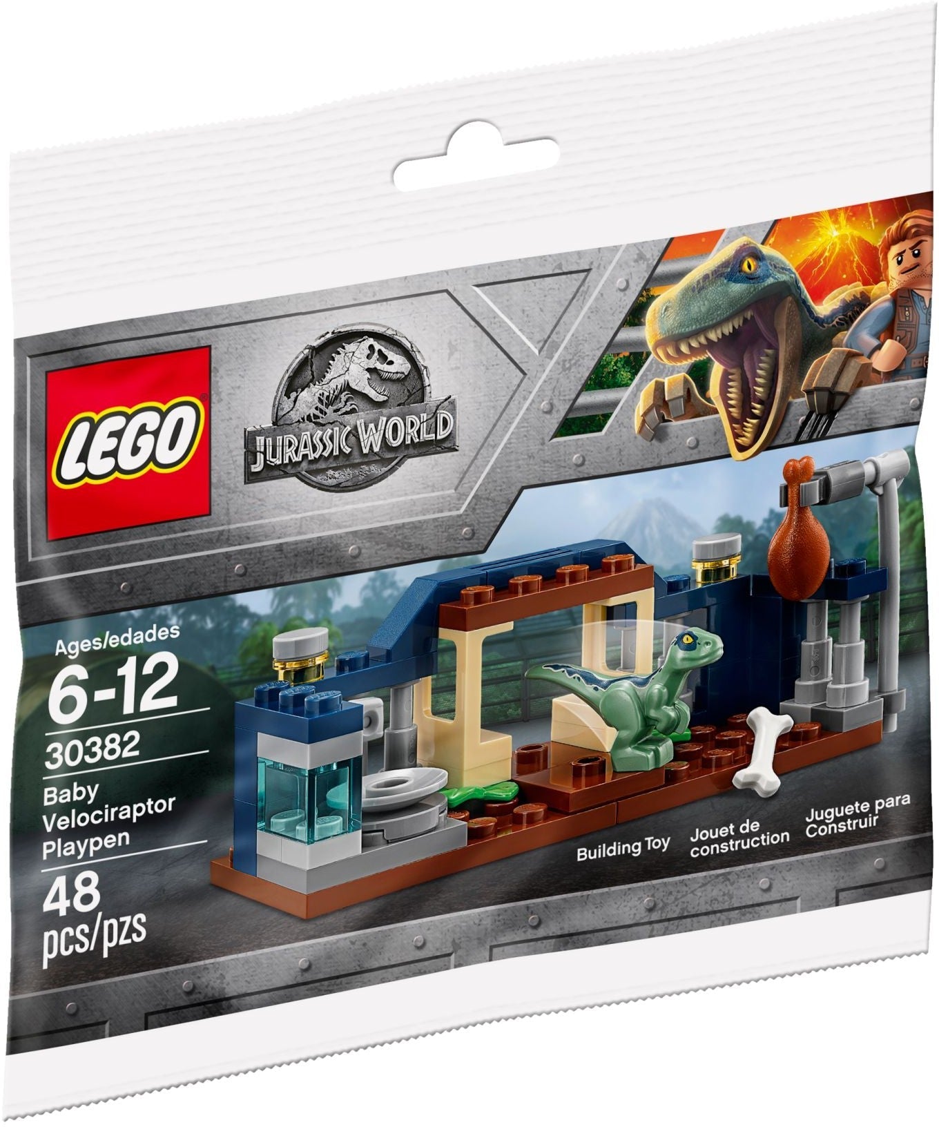 LEGO 30382 Baby Velociraptor Playpen Jurassic World - SuperSaverAU - view 1