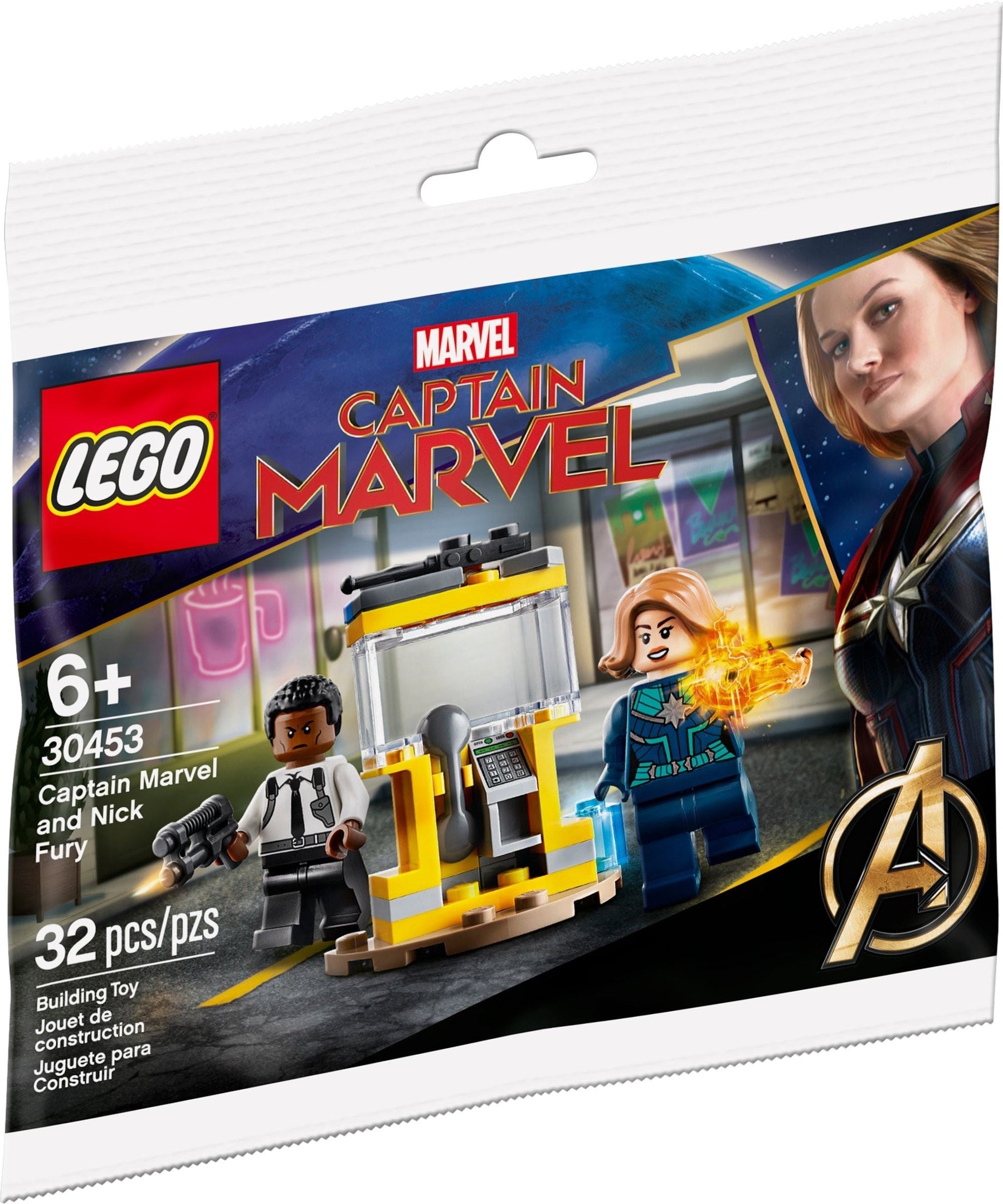 LEGO 30453 Captain Marvel & Nick Fury Minifigures Polybag - SuperSaverAU - view 1