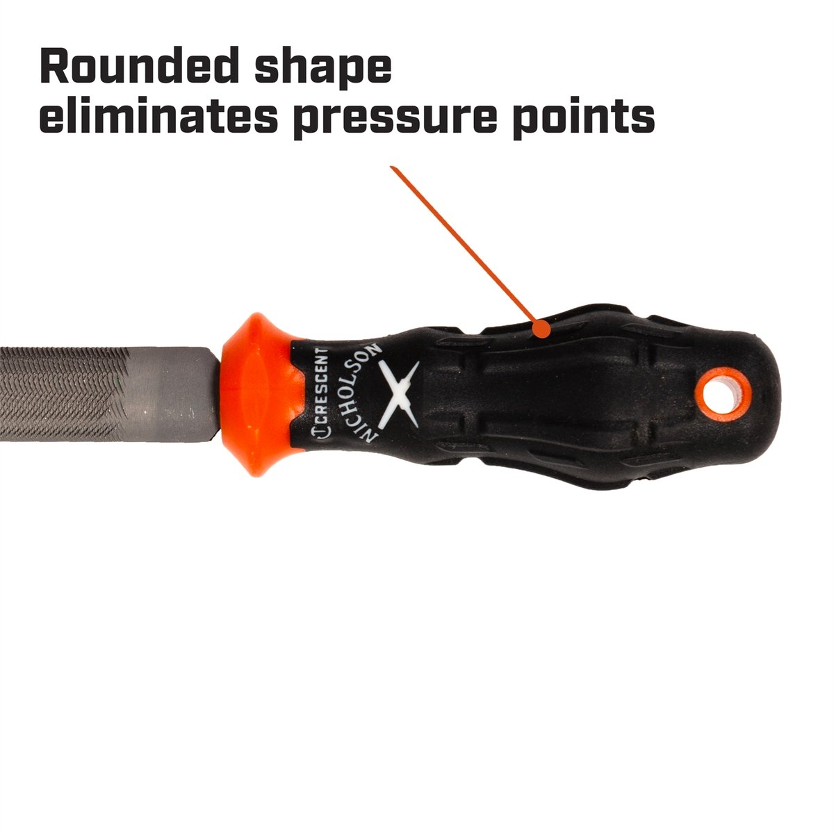 Crescent Nicholson 200mm Half Round Bastard Double Cut File