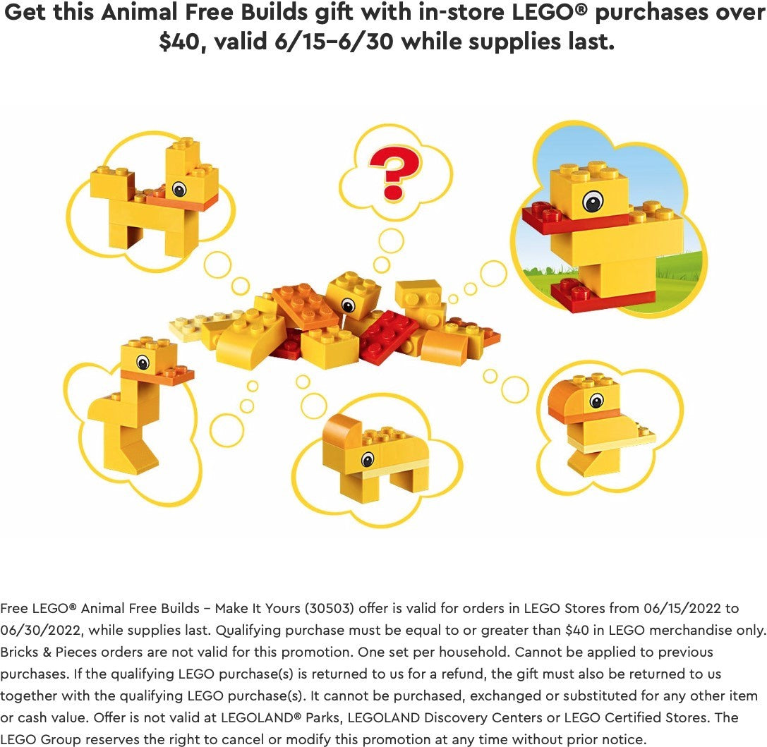 LEGO 30503 Build Your Own Animals Polybag - SuperSaverAU - view 2
