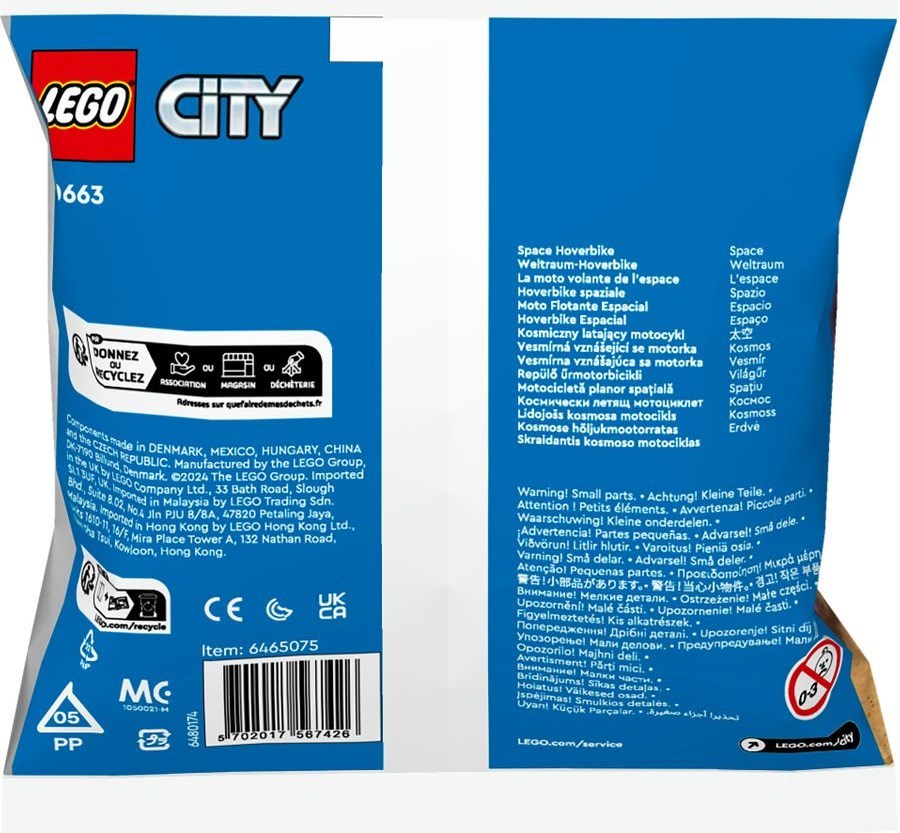 LEGO City Space Hoverbike 30663 - SuperSaverAU - view 2