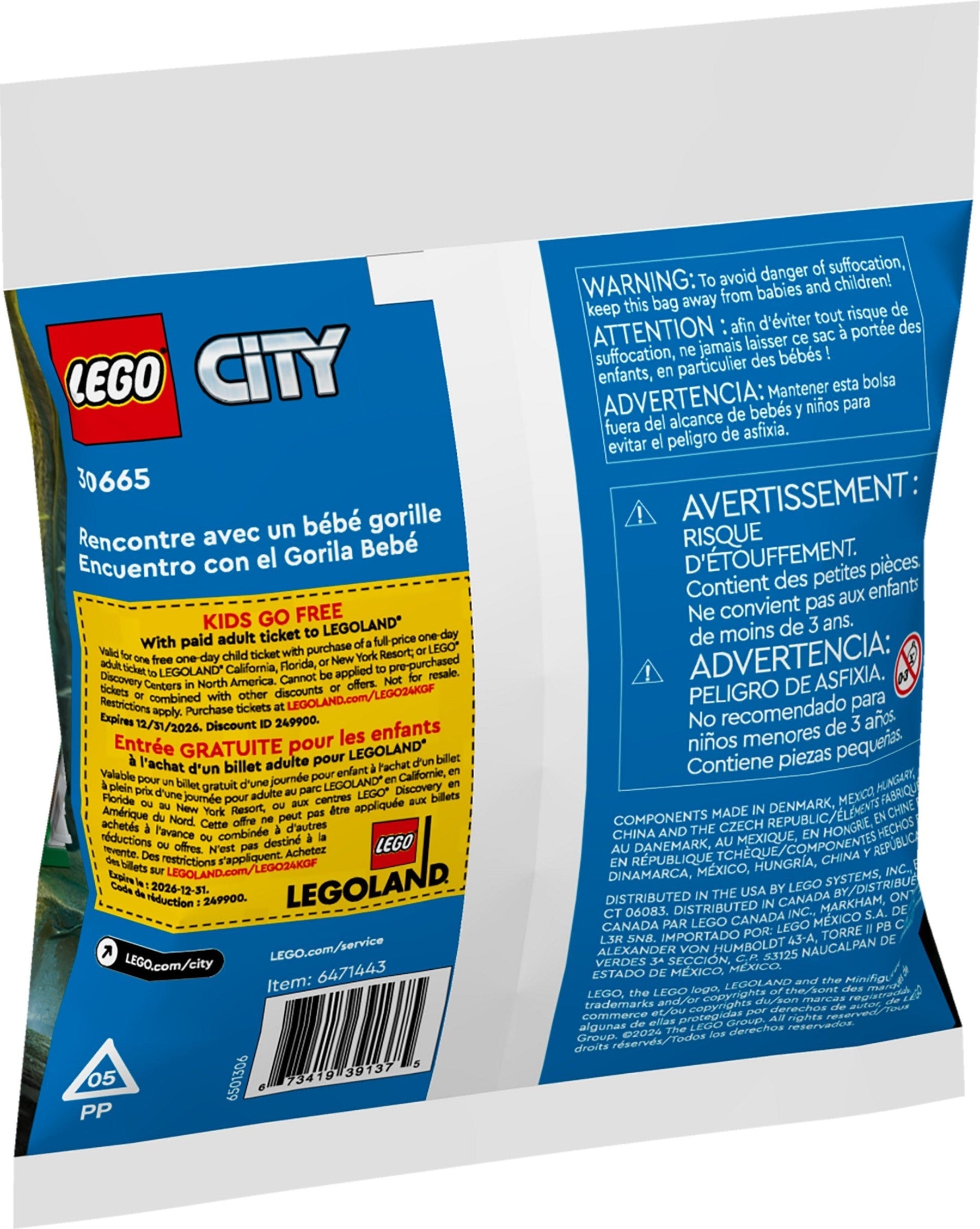 LEGO City 30665 Baby Gorilla Encounter Polybag - SuperSaverAU - view 2