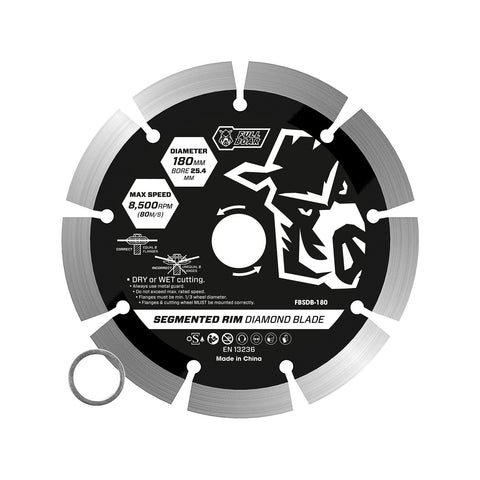 Full Boar 180mm Segmented Rim Diamond Blade