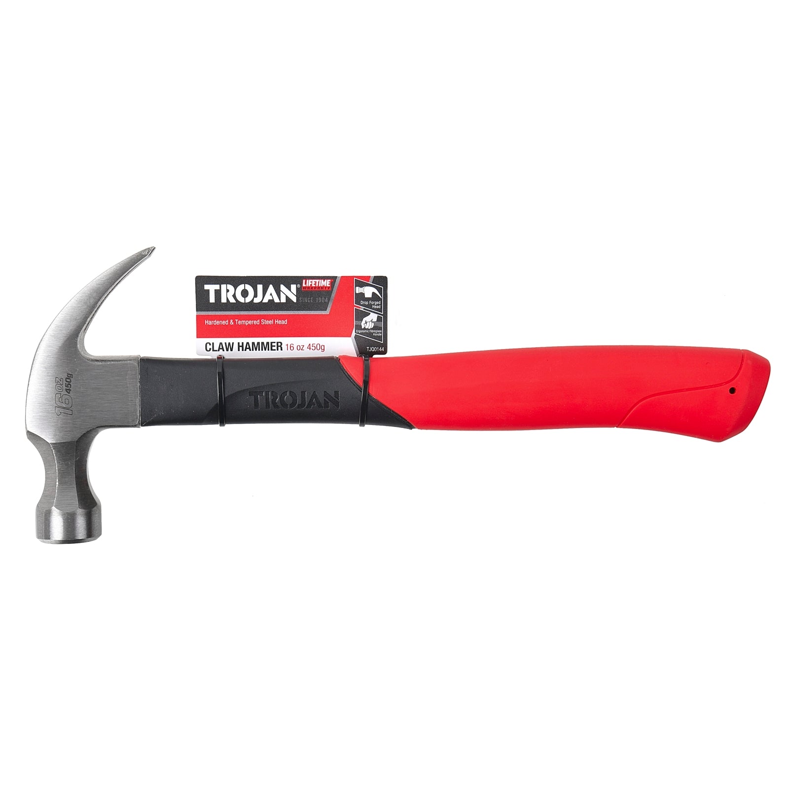 Trojan 16oz (450g) Fibreglass Claw Hammer