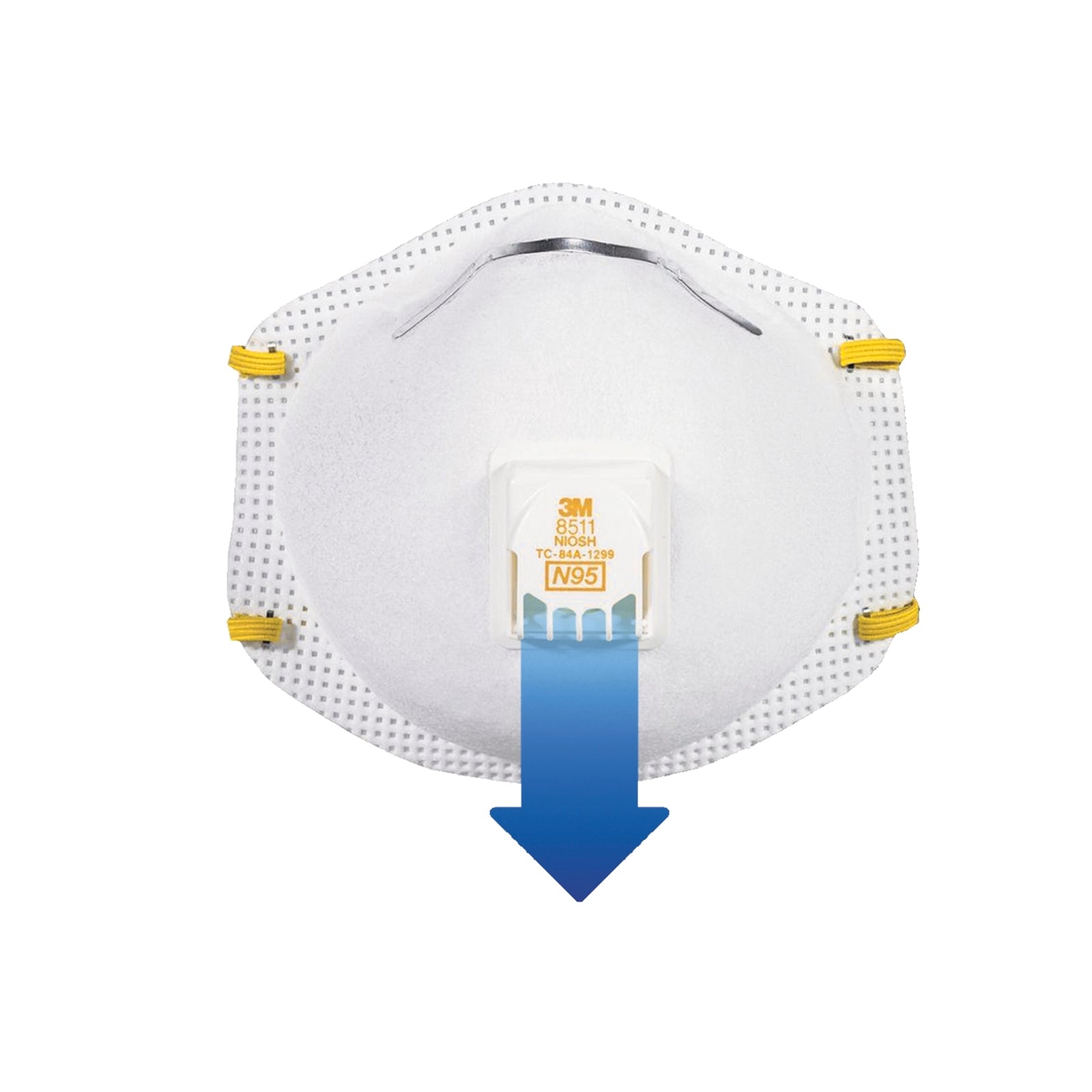 3M P2 Particulate Sanding and Fibreglass Valved Respirators 5 Pack