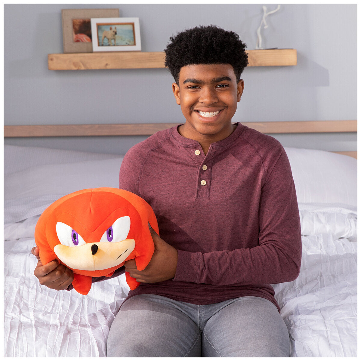 Club Mocchi-Mocchi Mega Sonic Knuckles Plush Assortment - Soft & Huggable Sonic the Hedgehog Character Plush Toys - SuperSaverAU - view 1