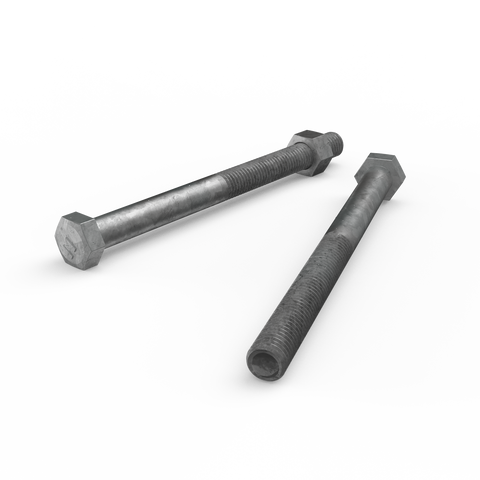 Zenith M12 x 150mm Hot Dip Galvanised Hex Head Bolts and Nuts - SuperSaverAU - view 1