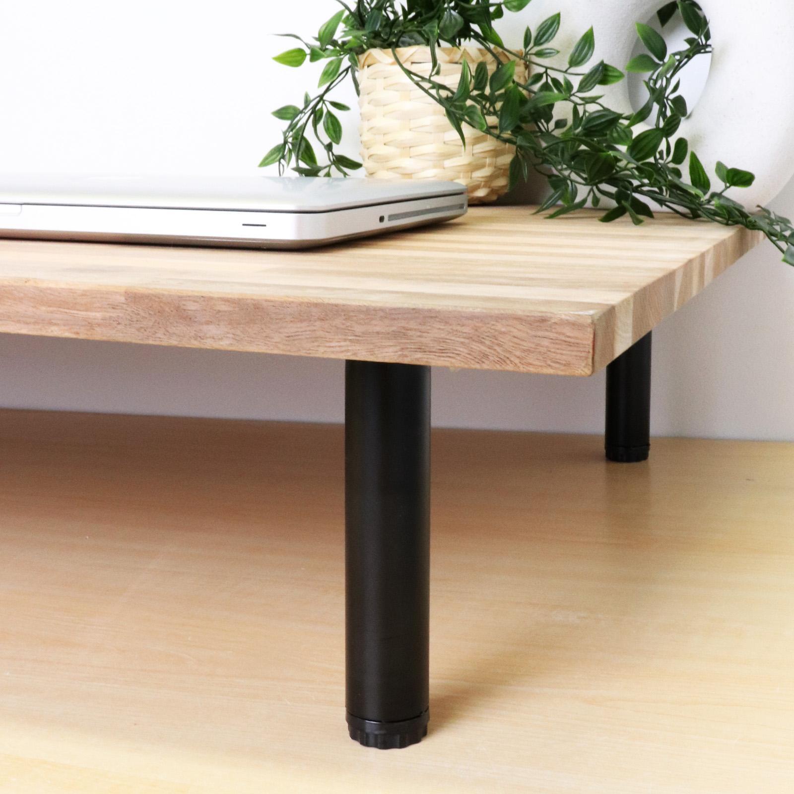 Adoored 30 x 150mm Steel Black Round Table Leg