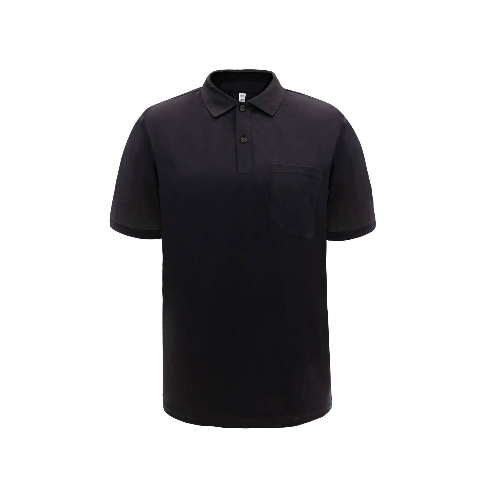 Craftright Black Short Sleeve Polo - Men's 100% Polyester, X-Large