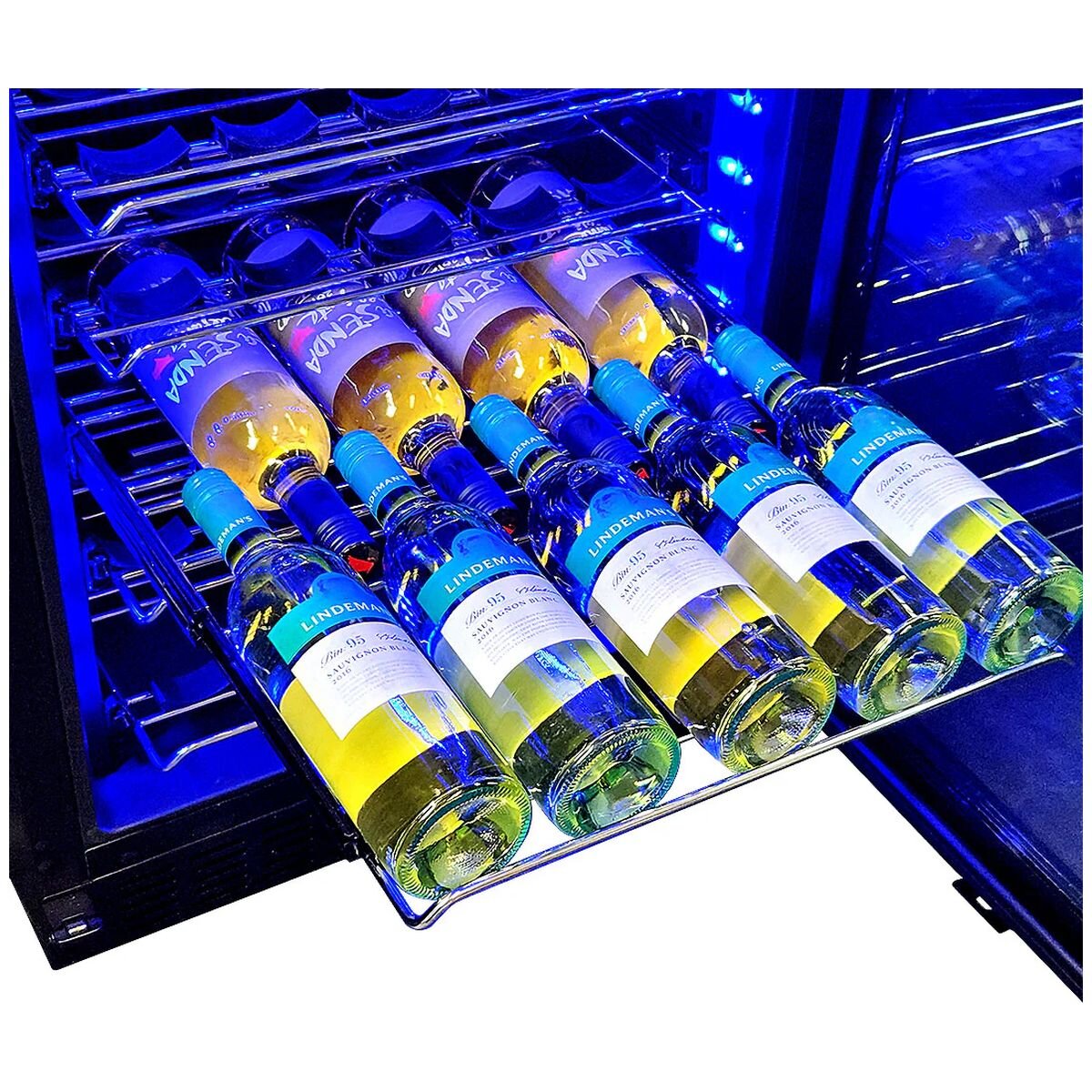 Schmick Upright Dual Zone Glass Door Wine Refrigerator - Stainless Steel - Front Venting - BD425D