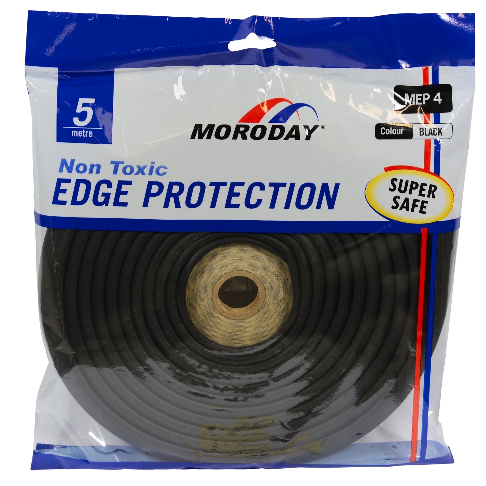 Moroday Self-Adhesive Edge Protector Roll, 5m NBR, Black
