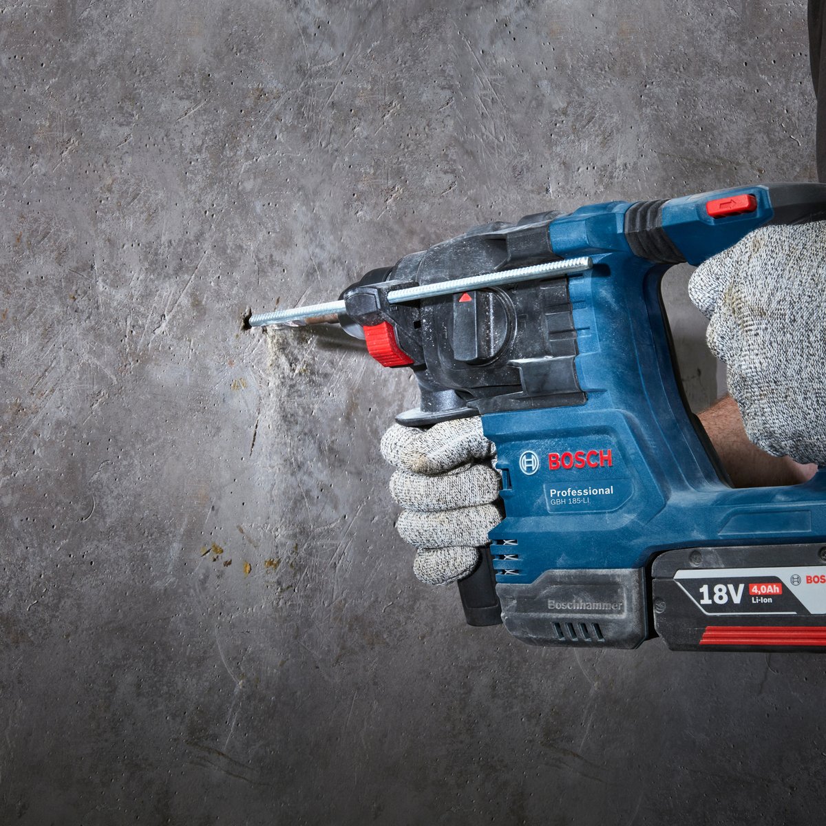 Bosch 18V Professional SDS Rotary Hammer Drill 0611924000 - Lightweight - Ergonomic - KickBack Control - Vibration Control - Efficient Battery Runtime - SuperSaverAU - view 3