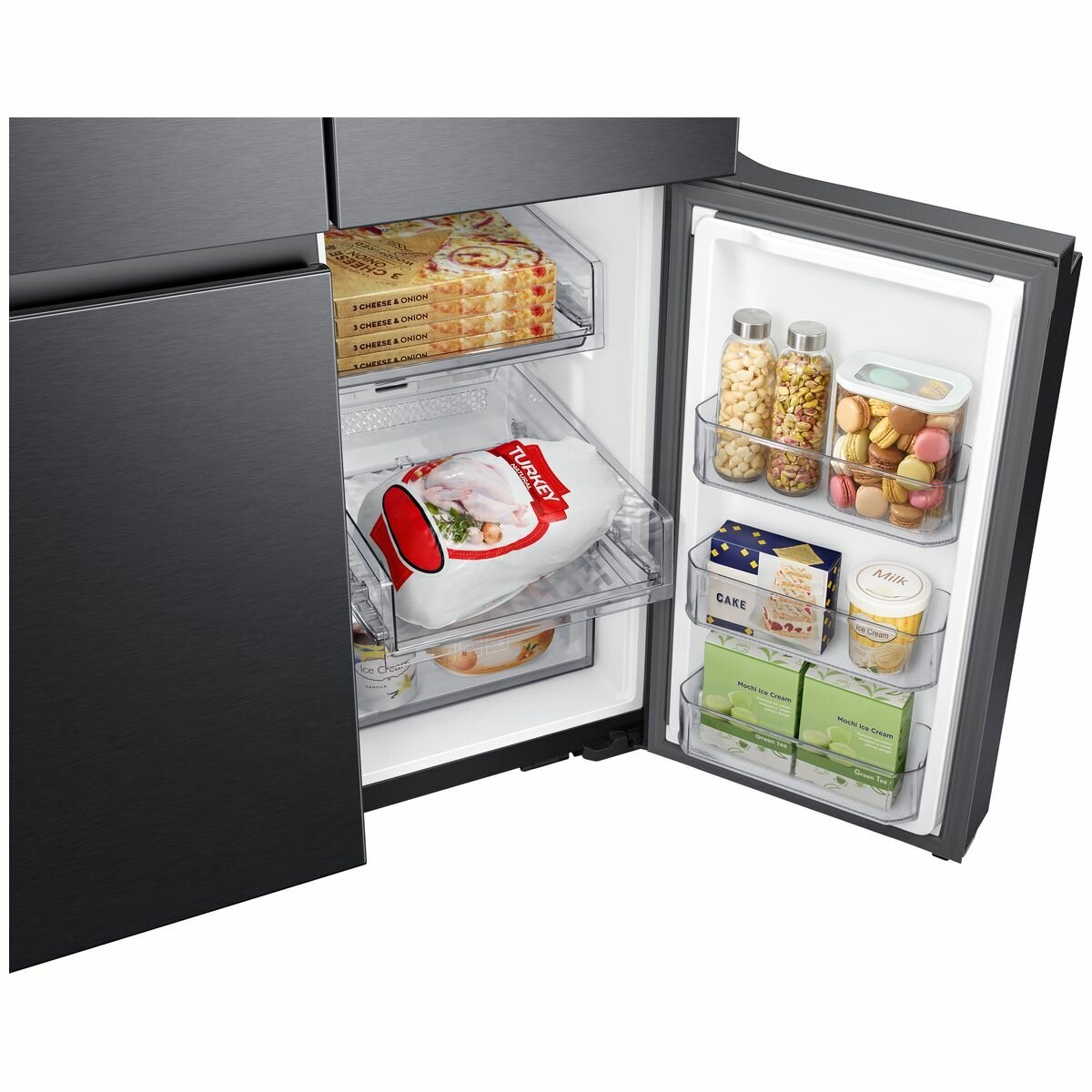 Samsung 648L French Door Fridge - Black, Dual Auto Ice Maker and Water Dispenser - SRF7500BB