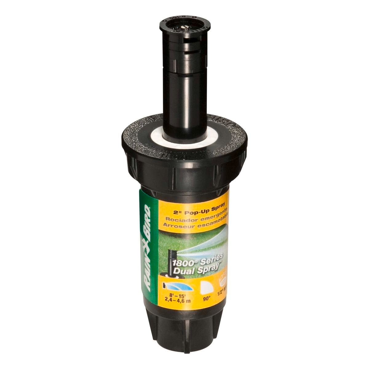 Rain Bird 1802 50mm 2in Dual Spray Quarter Pattern Pop-Up Spray Head A18662