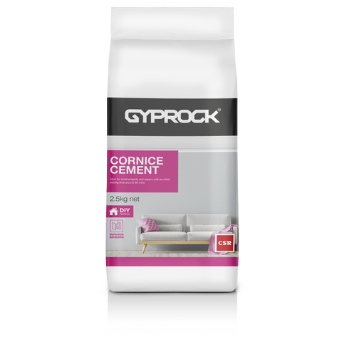 Gyprock CSR 2.5kg Cornice Cement, 60 Minute Plasterboard Adhesive