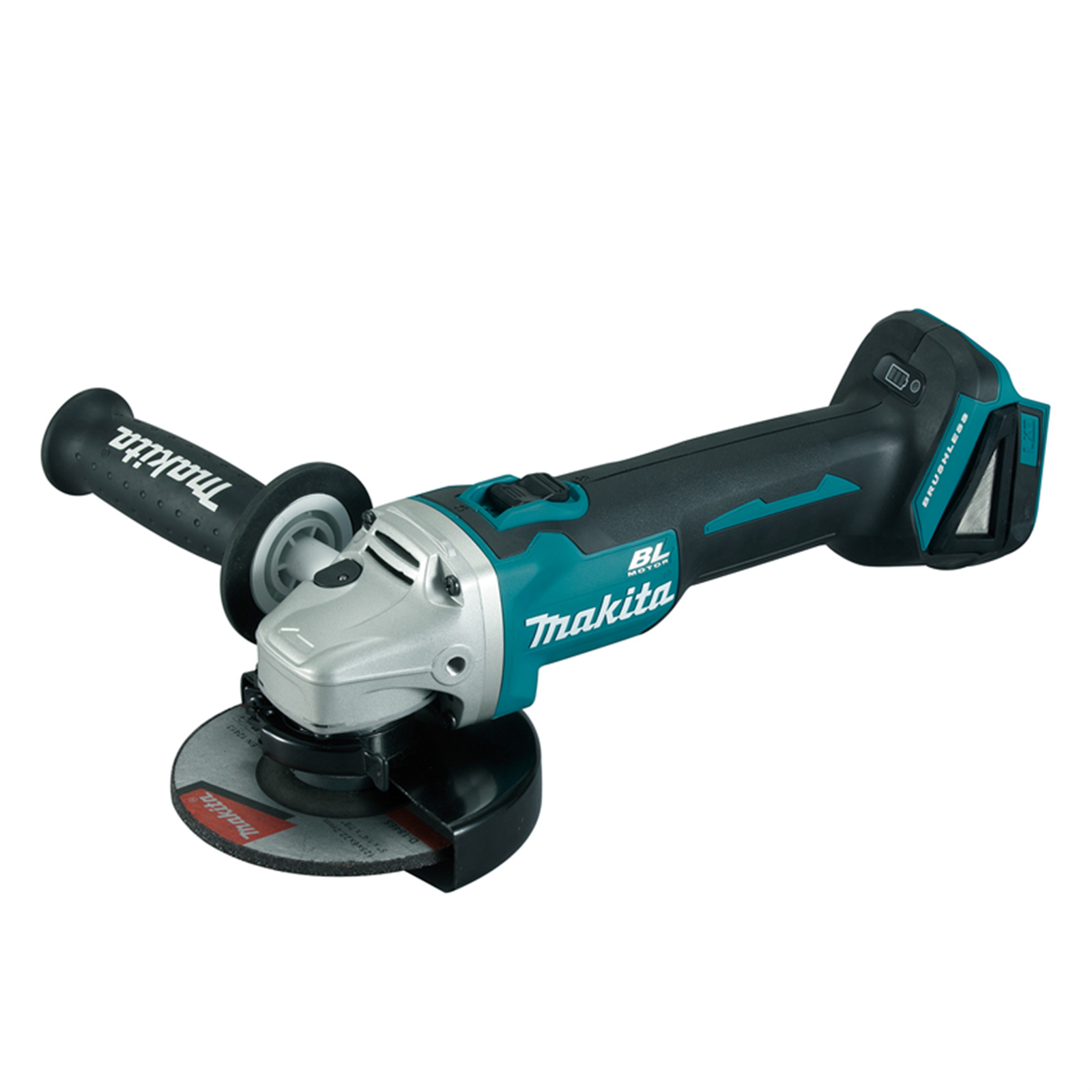 Makita 18V Brushless 125mm Slide Switch Angle Grinder - Skin Only DGA504Z