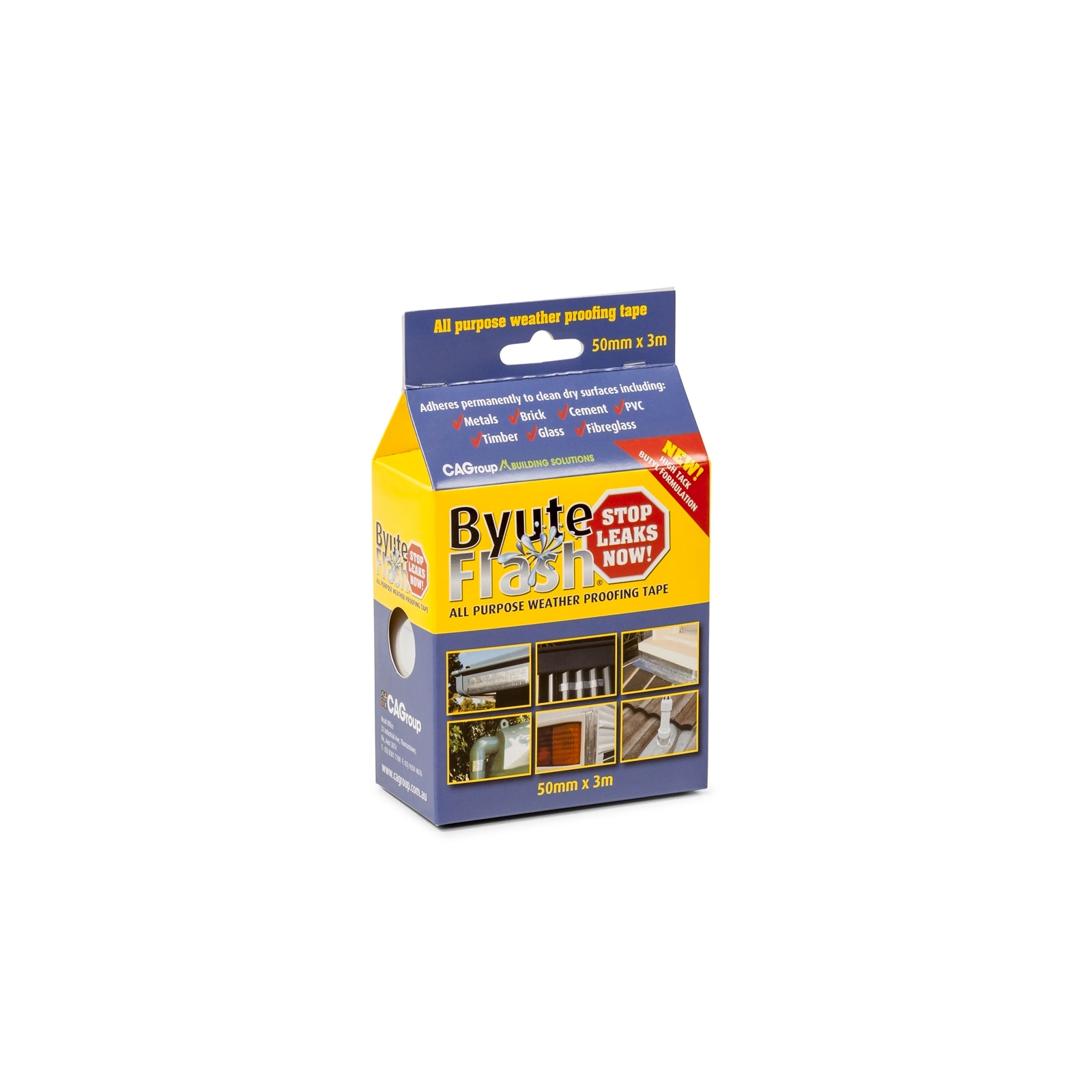 CAgroup Byute Flash 50mm x 3m Aluminium Foil Weatherproof Flashing Tape