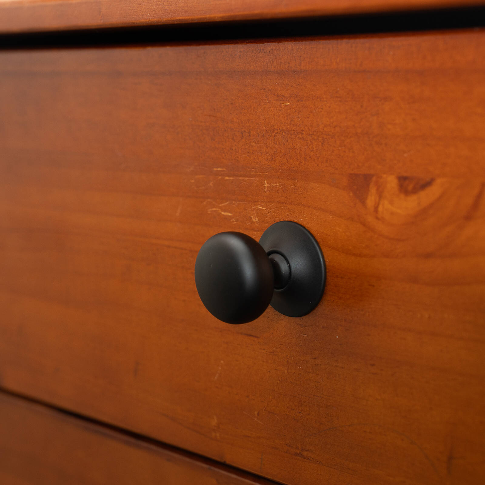Taskmaster Mushroom Knobs Matte Black - 4 Pack Cabinet Knobs