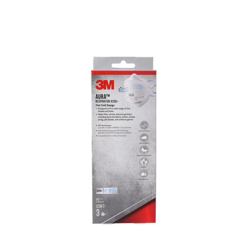 3M Aura Particulate Respirator 3 Pack