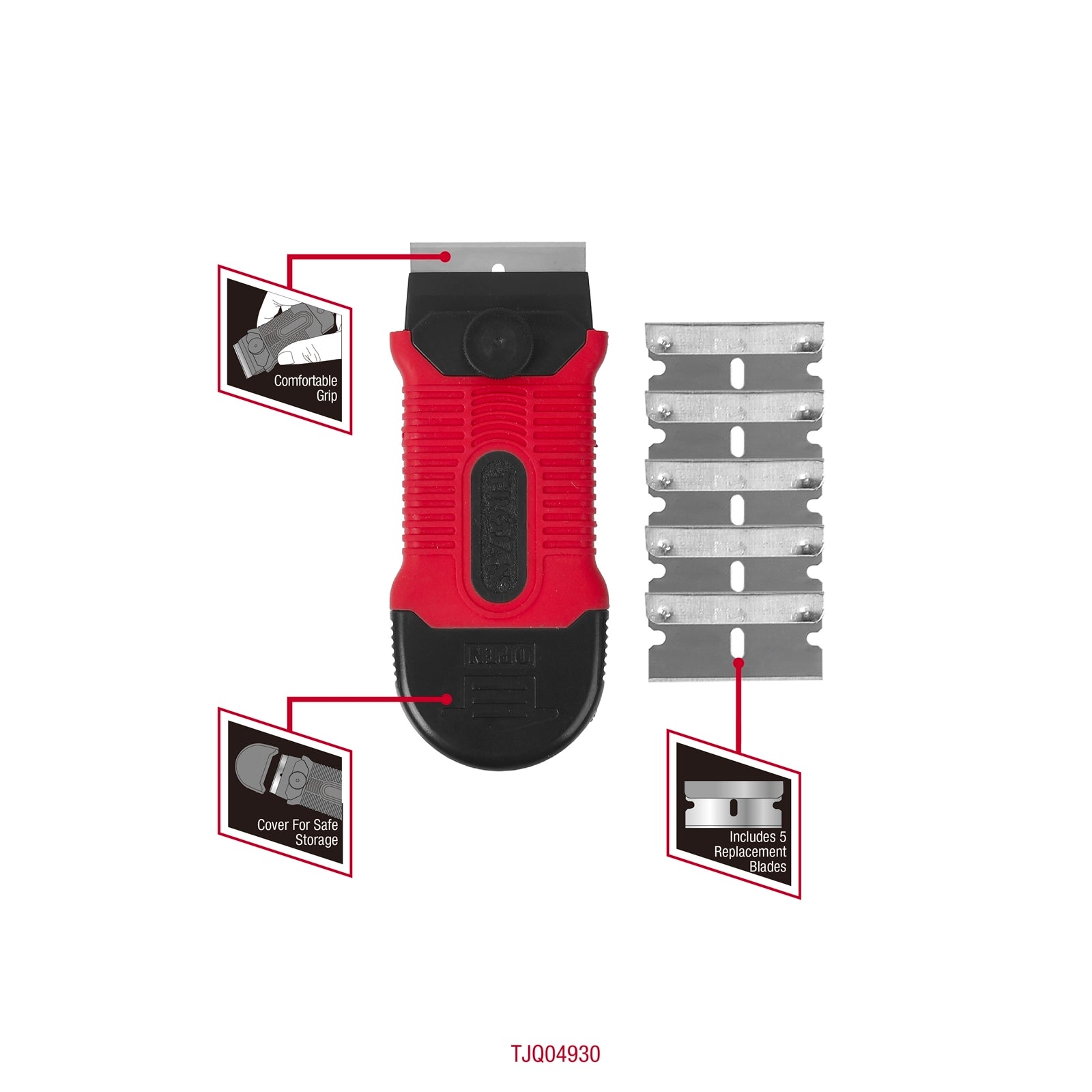 Trojan Safety Scraper with 5 Blades