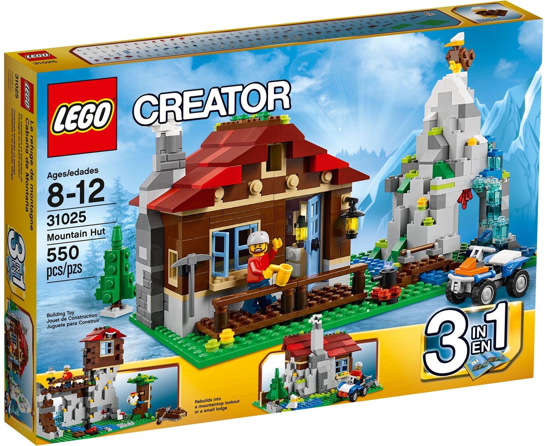 LEGO 31025 Mountain Hut 3-in-1 Explorer Adventure - SuperSaverAU - view 1