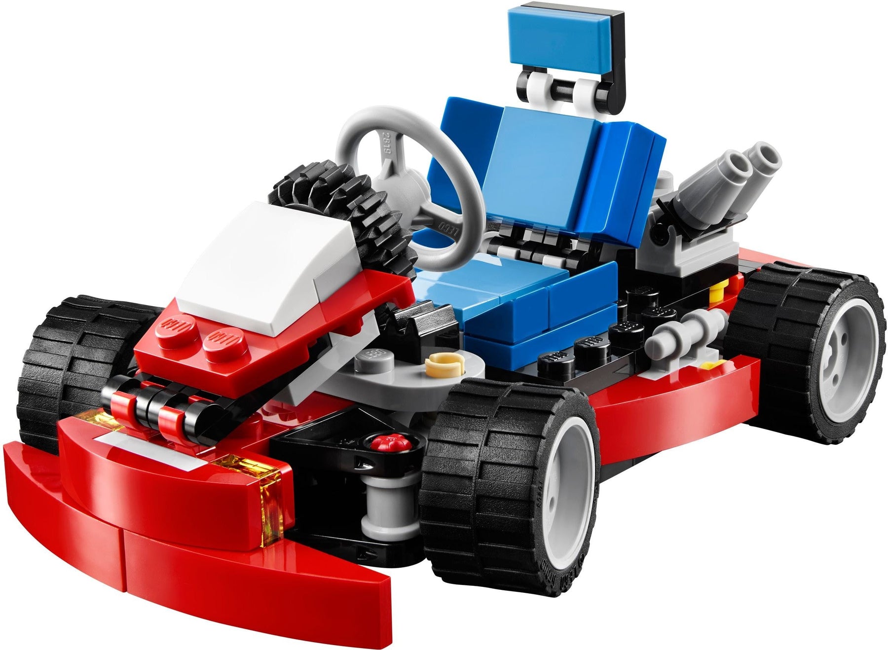 LEGO 31030 3-in-1 Red Go-Kart, Quad Bike & Forklift - SuperSaverAU - view 2