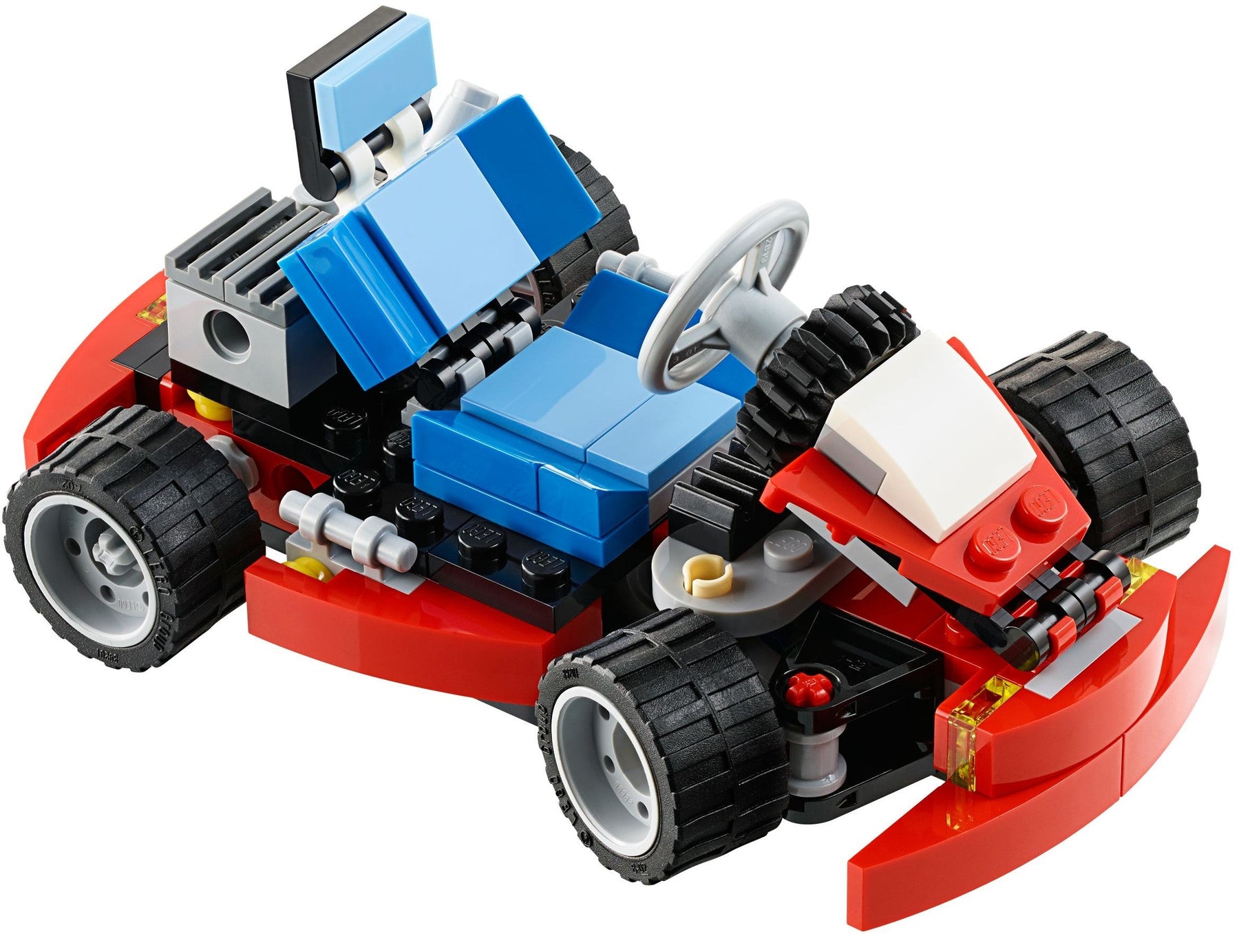LEGO 31030 3-in-1 Red Go-Kart, Quad Bike & Forklift - SuperSaverAU - view 7