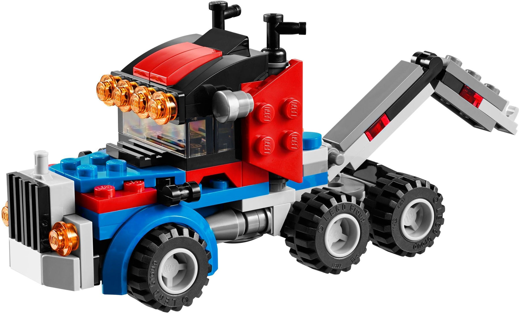 LEGO 31033 Vehicle Transporter: Car Carrier Truck & Trailer 3-in-1 - SuperSaverAU - view 4
