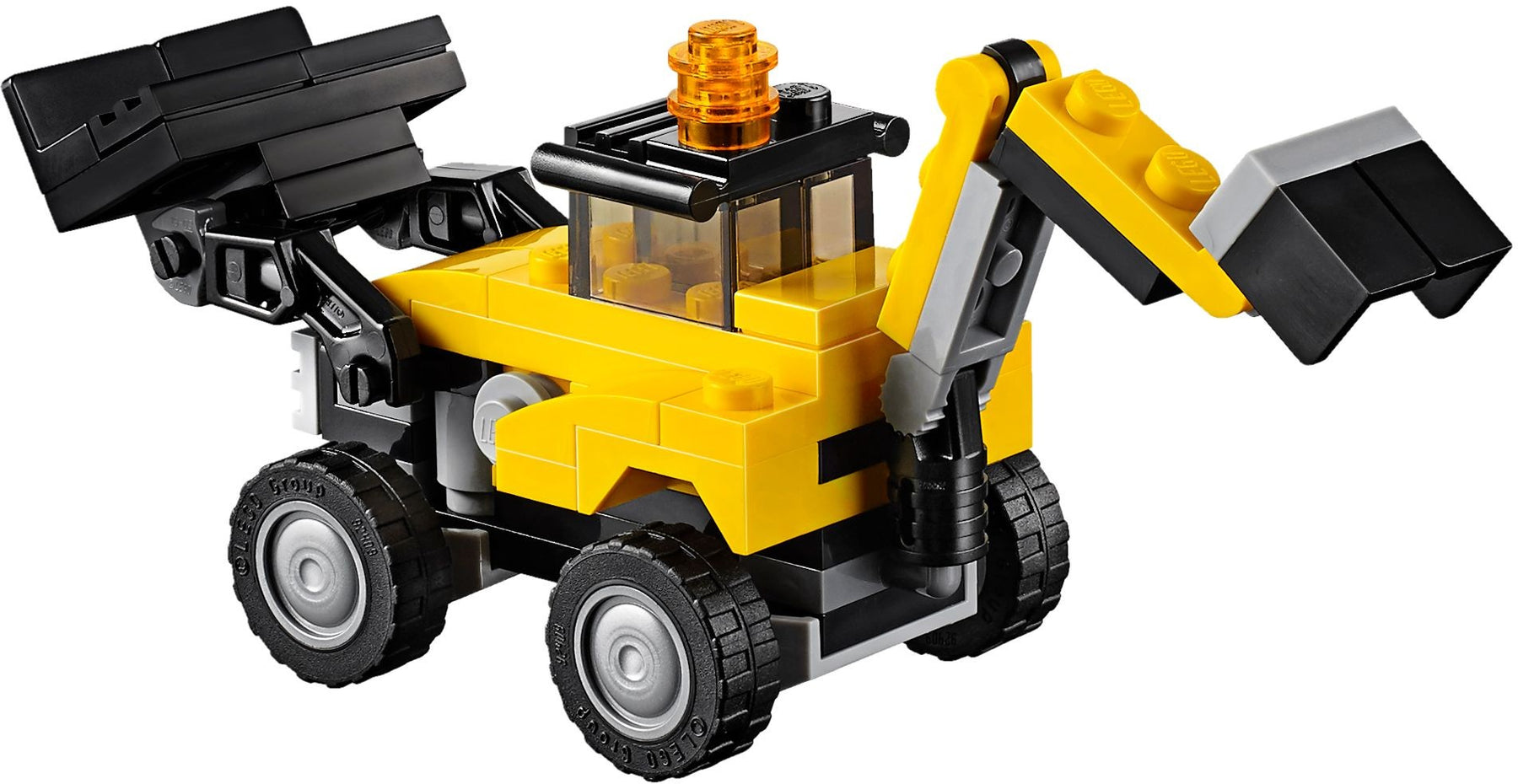 LEGO 31041 3-in-1 Construction Vehicles: Backhoe, Dump Truck & Telehandler - SuperSaverAU - view 3