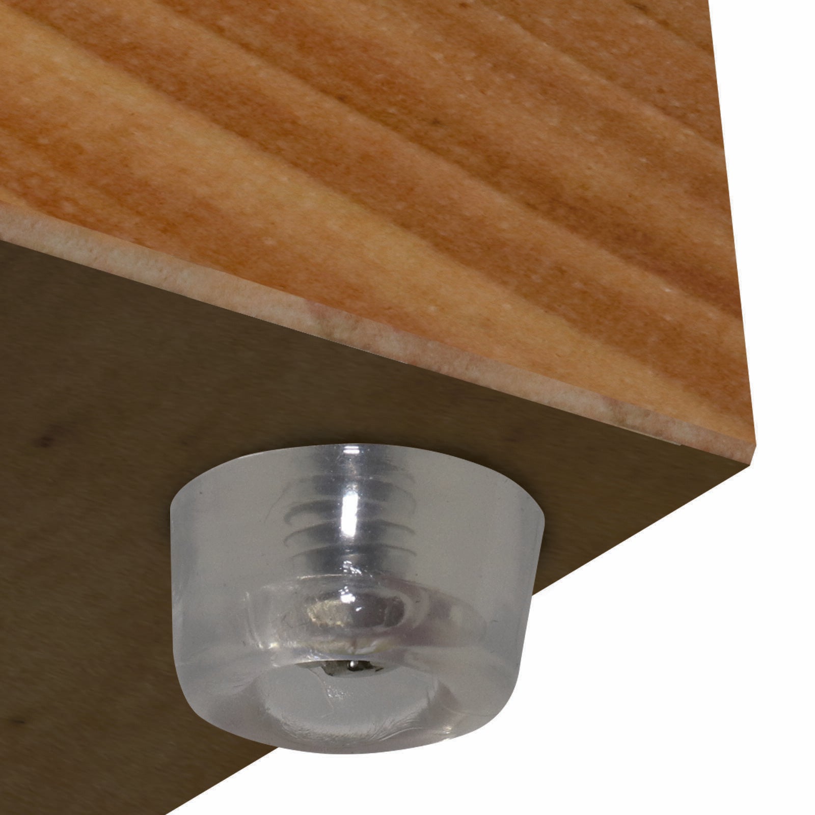 Surface Gard 22mm Clear Vinyl Round Screw In Bumpers 4 Pack