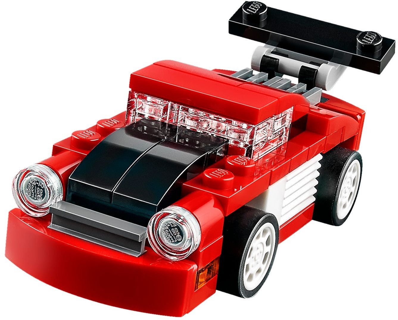 LEGO 31055 Red Racer 3-in-1 Sports Car, Tow Truck & Race Car - SuperSaverAU - view 2