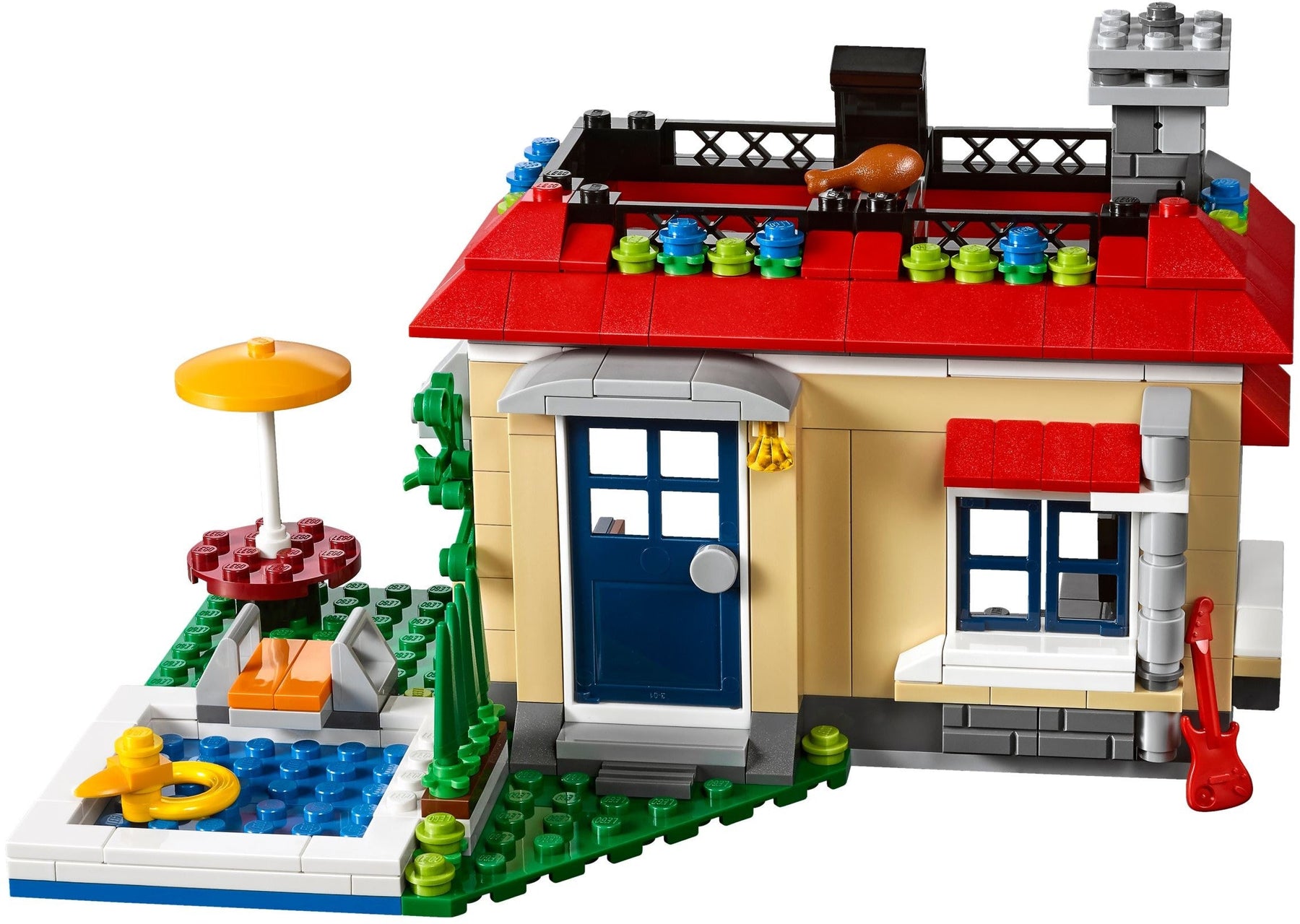 LEGO Creator Series Modular Poolside Holiday 31067 Building Kit- Auzzi Store