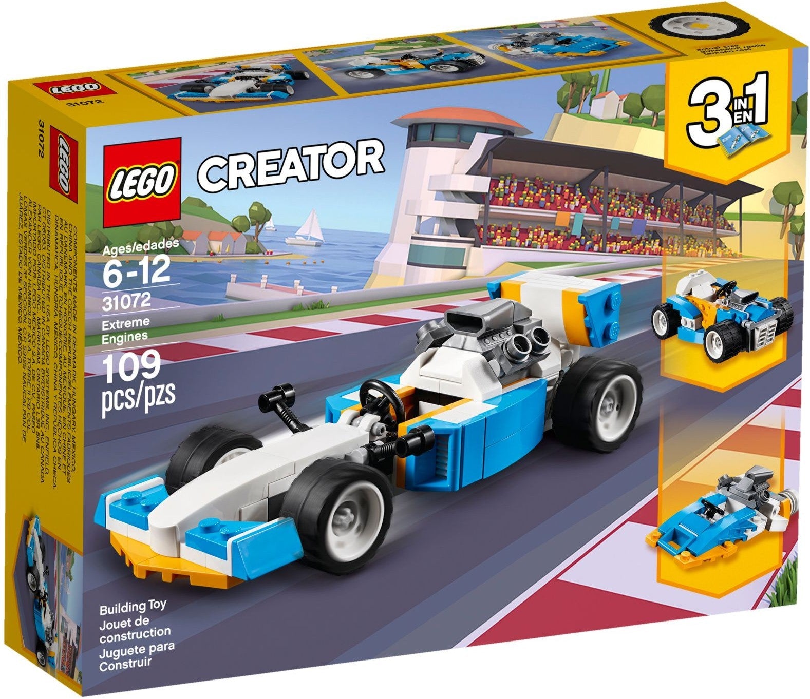 LEGO 31072 Extreme Engines: Race Car, Hot Rod & Speedboat 3-in-1 - SuperSaverAU - view 1