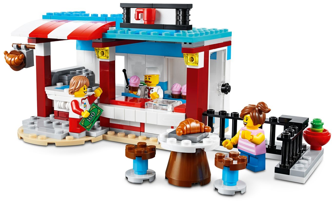 LEGO 31077 Modular Sweet Surprises: Cake Shop, Pool House & Cafe 3in1 - SuperSaverAU - view 3