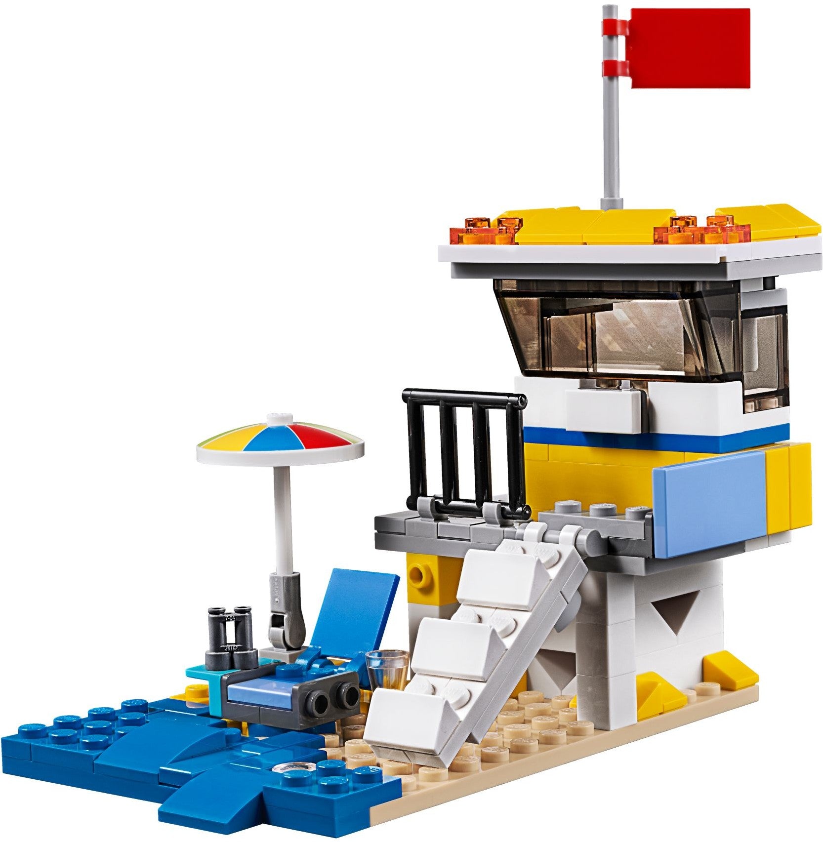 LEGO 31079 Sunshine Surfer Van: 3-in-1 Camper, Beach Buggy, Lifeguard Tower - SuperSaverAU - view 7